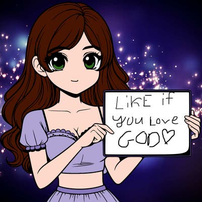 realistic pretty girl holding blank sign