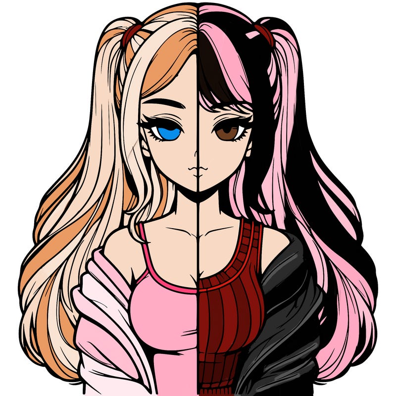 realistic girl split