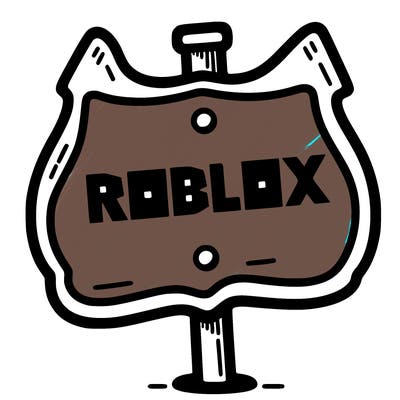 sign that says roblox
