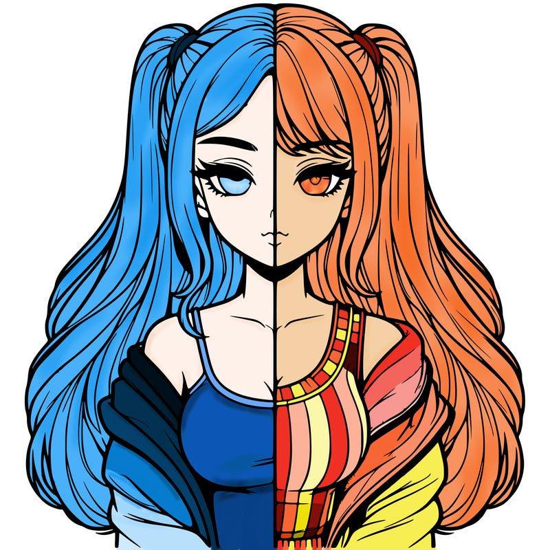 realistic girl split