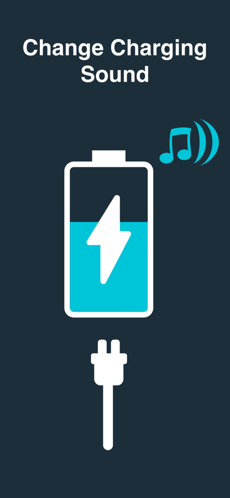 Charging Play - Sound Changer - Battery icon with music note and Change Charging Sound text