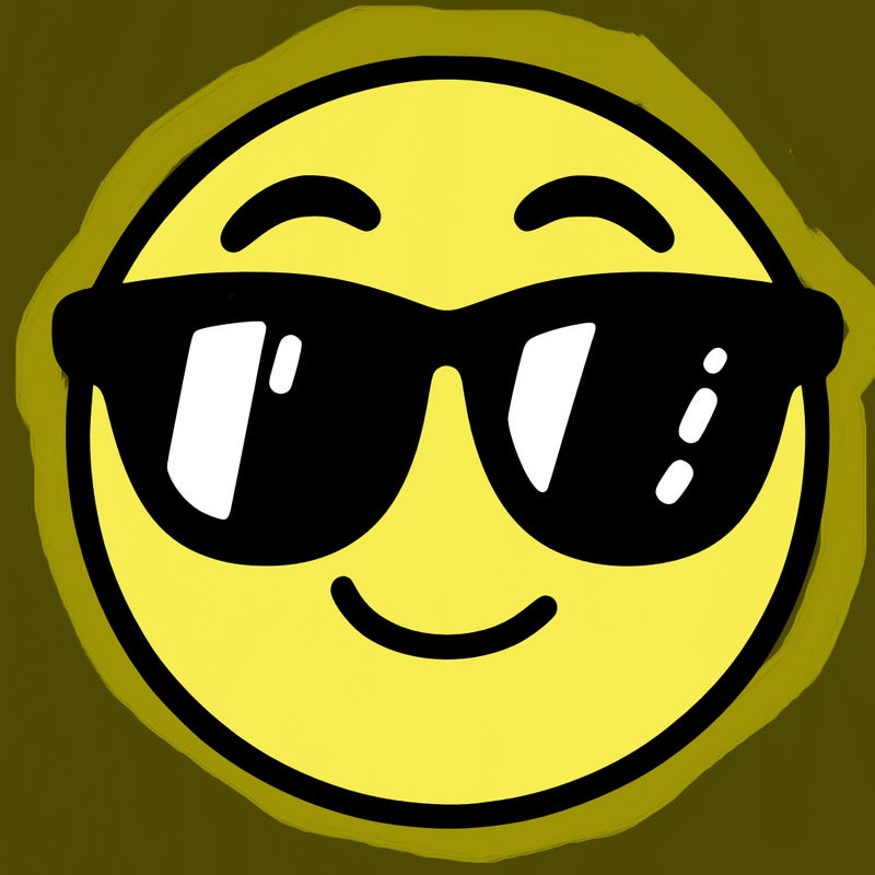 emoji with sunglasses