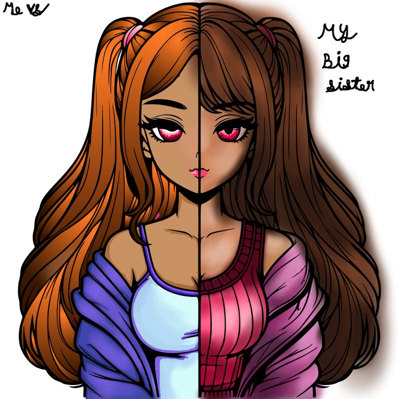 realistic girl split