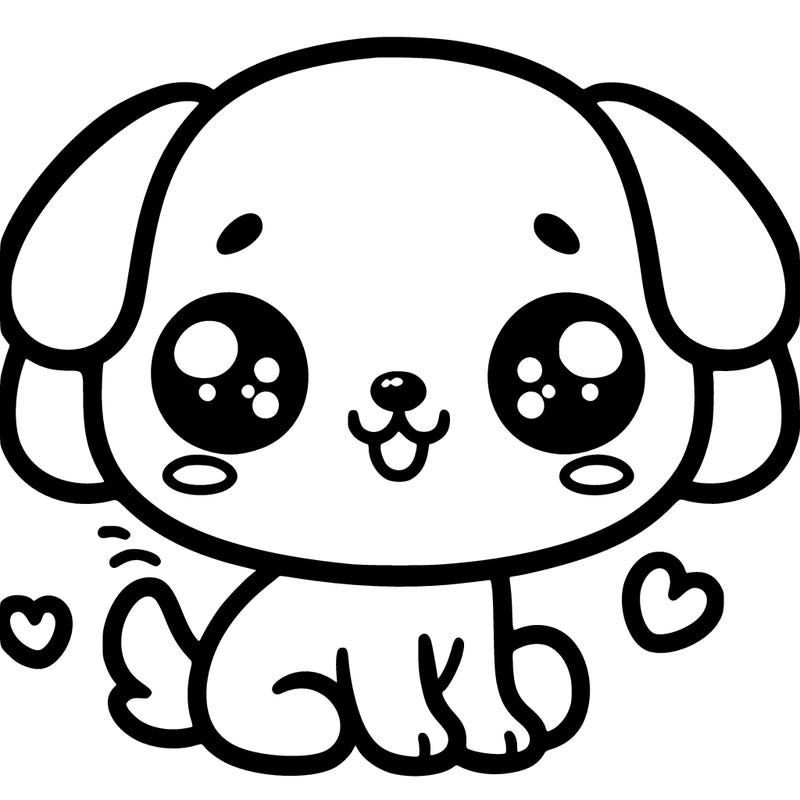 cute kawai puppy