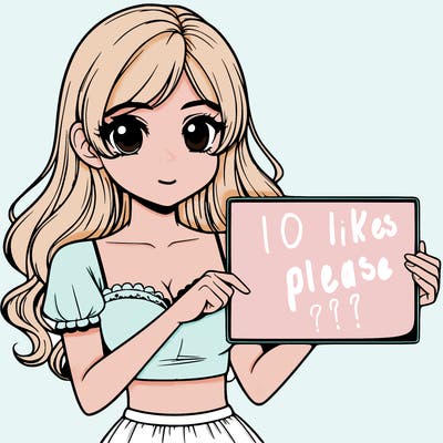 realistic pretty girl holding blank sign