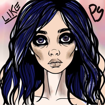 scary beautiful realistic girl