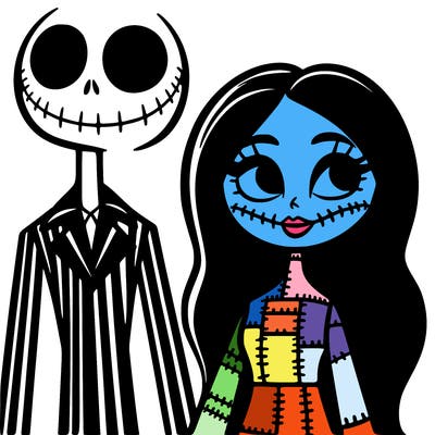 the nightmare before christmas jack and sally