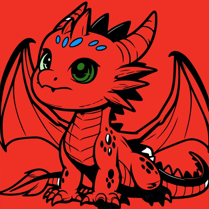fierce baby night dragon