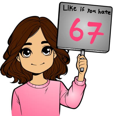 realistic girl holding up a sign