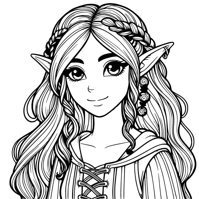 realistic elf girl