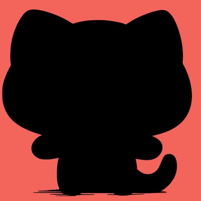 creepy cat with big eyes