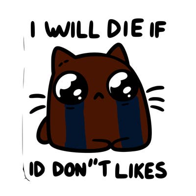 a cat that will die if we don’t get 10 likes