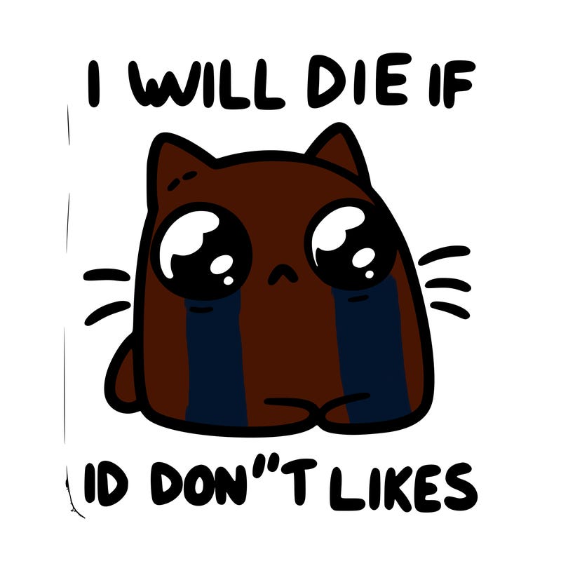 a cat that will die if we don’t get 10 likes