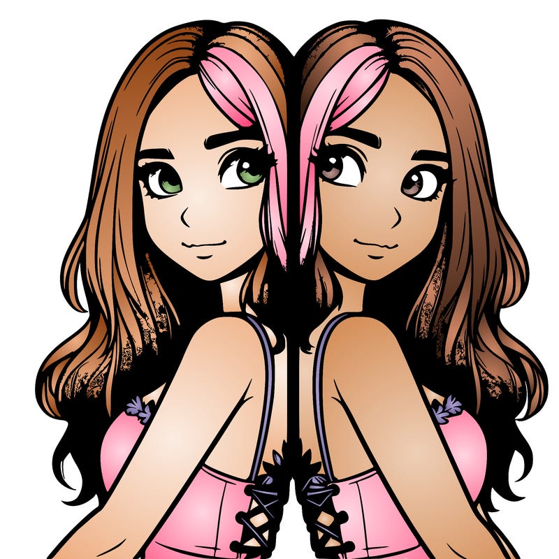 a realistic girl split