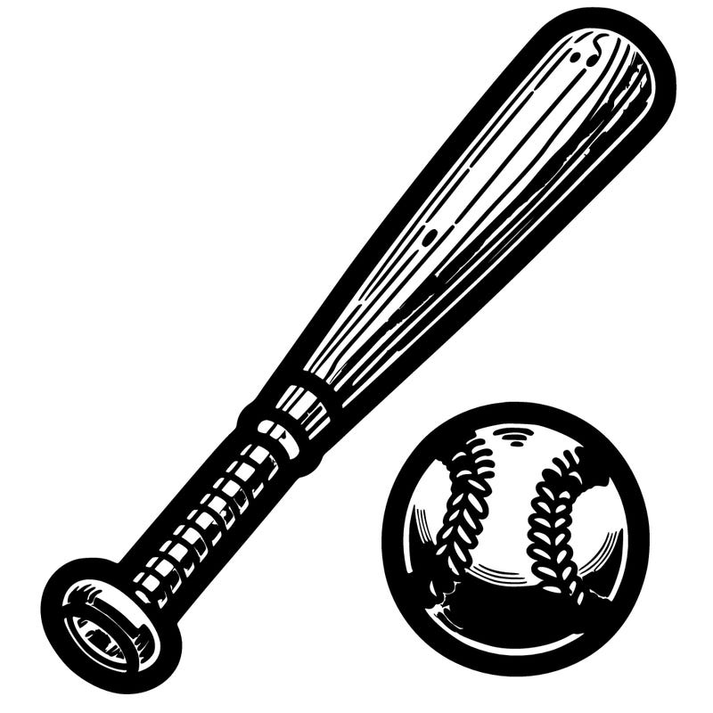 miken softball bat with ball