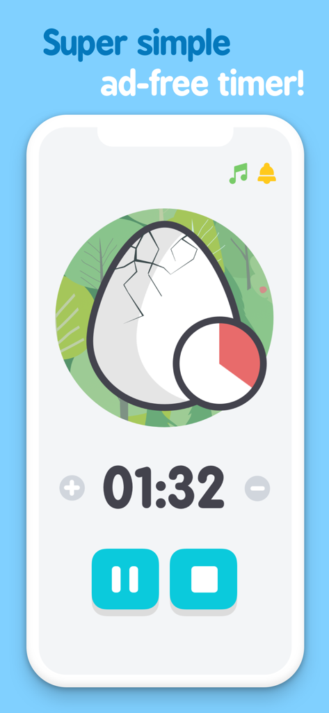 Little Timer Hatch Countdown - Little Timer Hatch Countdown app interface featuring a cracking egg and digital timer