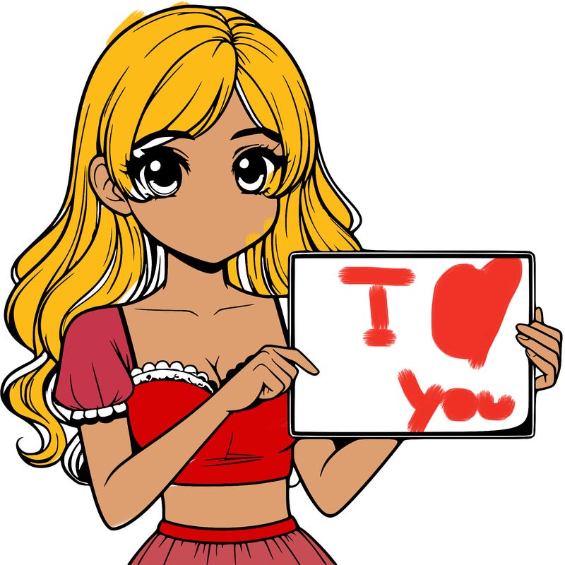 realistic pretty girl holding blank sign