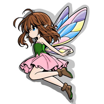 manga fairy flying