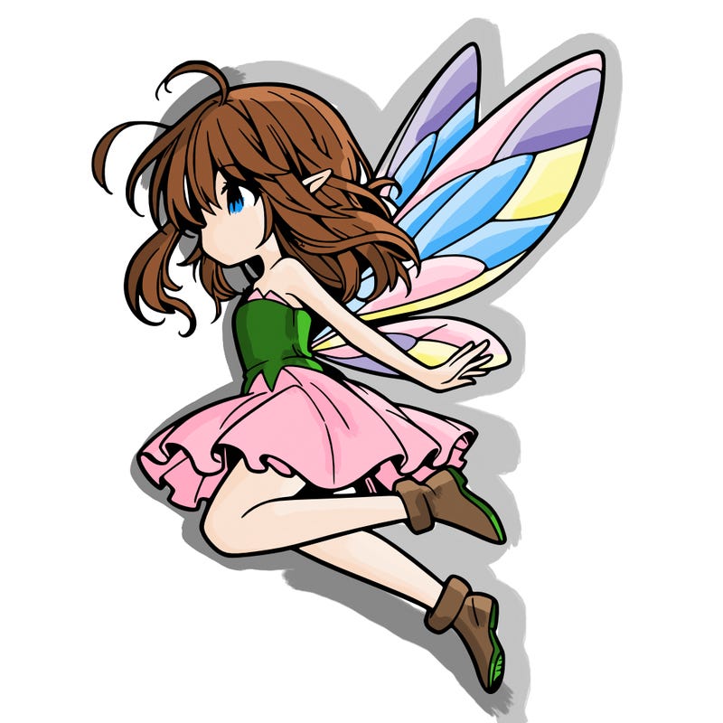 manga fairy flying