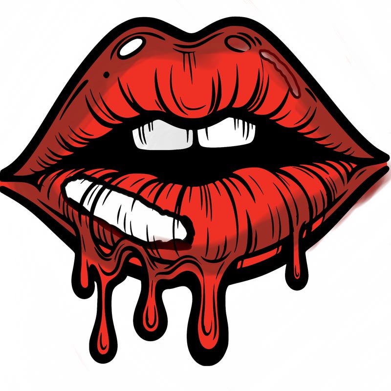 lips that look realistic and drip