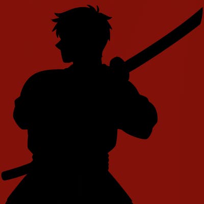 man with katana
