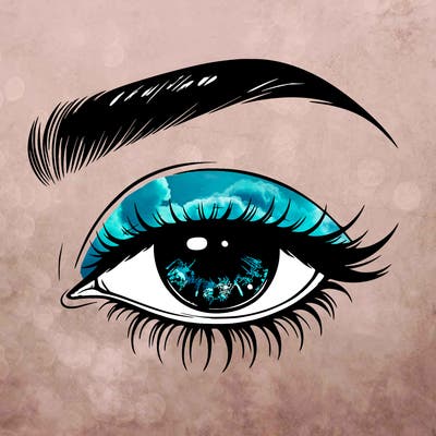 eye closed realistic