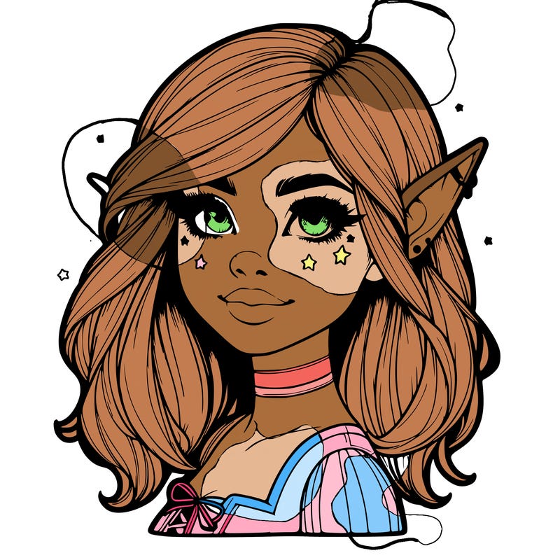 realistic halloween elf girl