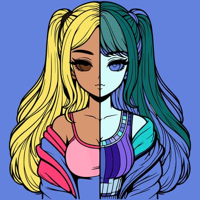 realistic girl split