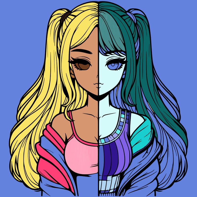 realistic girl split