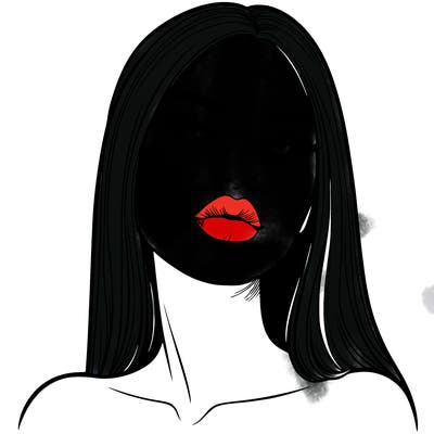 realistic woman with full lips