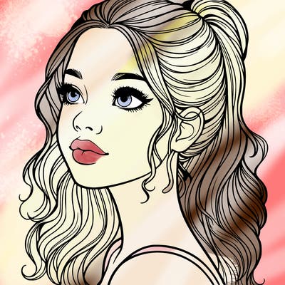 beautiful realistic girl