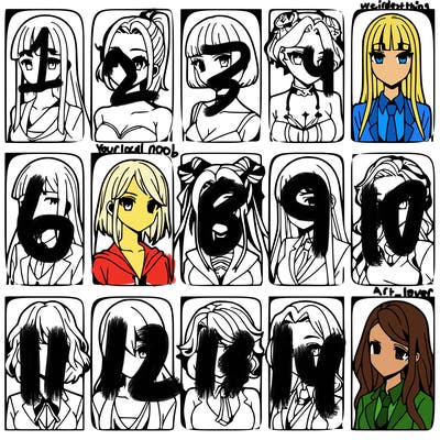 girls that look diffrent anime