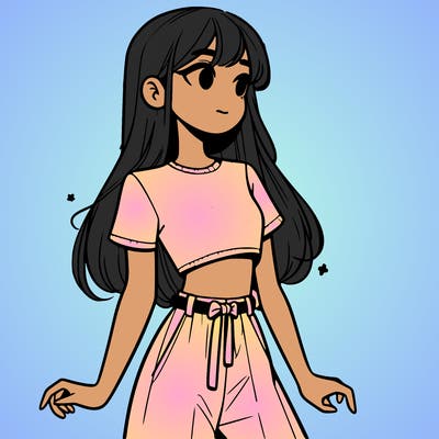 girl in a cute crop top