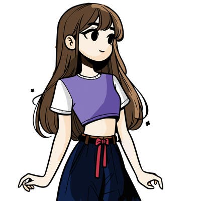 girl in a cute crop top