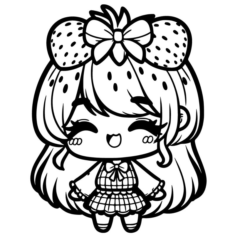 chibi strawberry girl