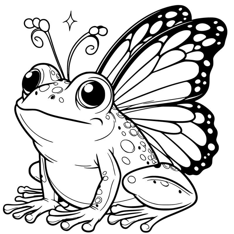 frog with butterfly wings