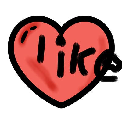 a blank heart