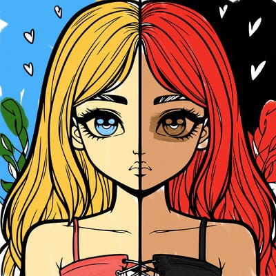 realistic girl split