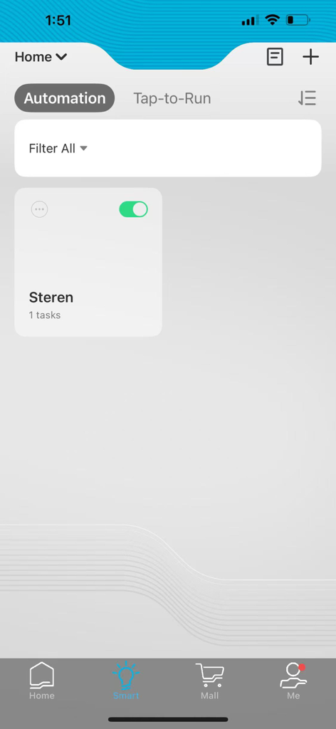 Steren Home - Interface do aplicativo Steren Home mostrando a tela de automação residencial e gerenciamento de tarefas.