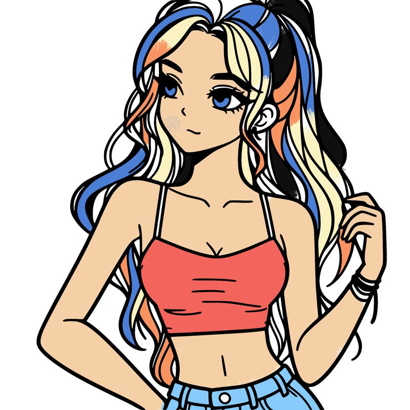 girl in crop top