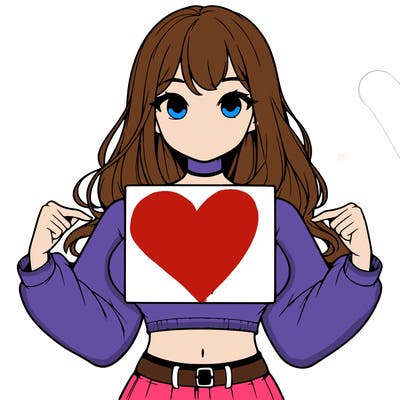 girl holding a blank sign in a long sleeve crop top