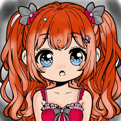 cute sweet anime girl