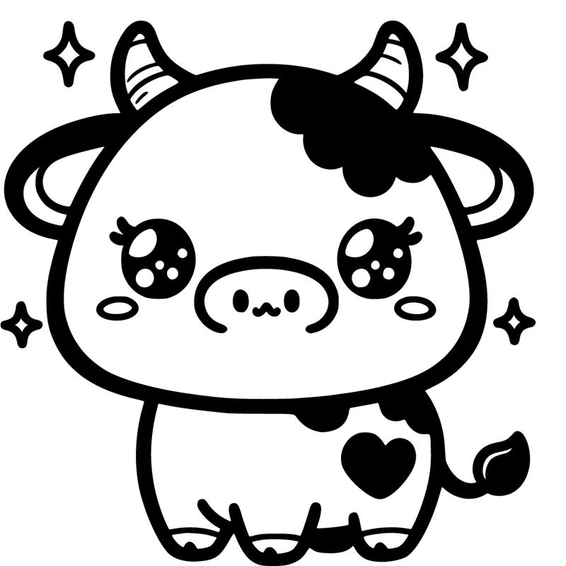 cute kawi kawaii cow