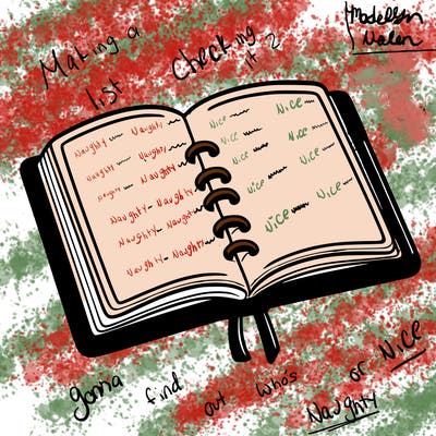 open note book blank