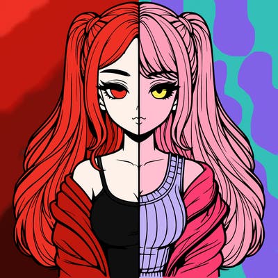 realistic girl split