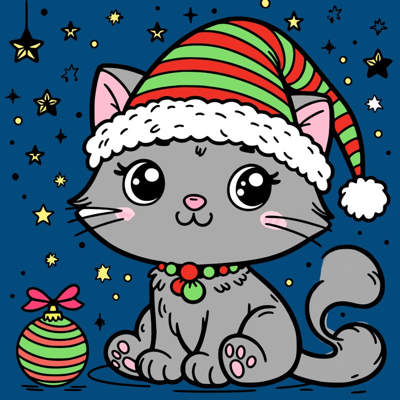 cat christmas
