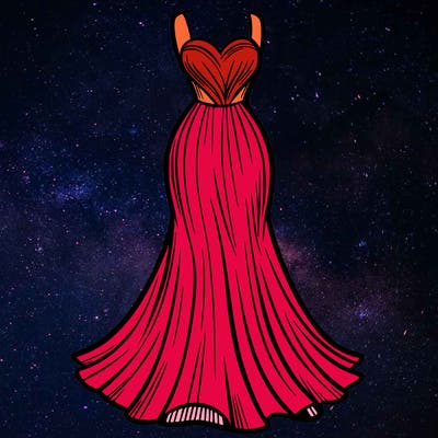 attractive long fashion dress