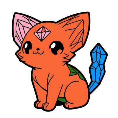 crystal kitten