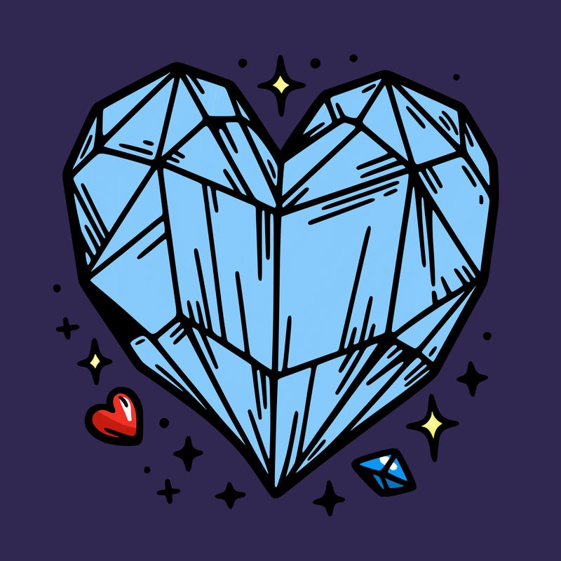 crystal heart