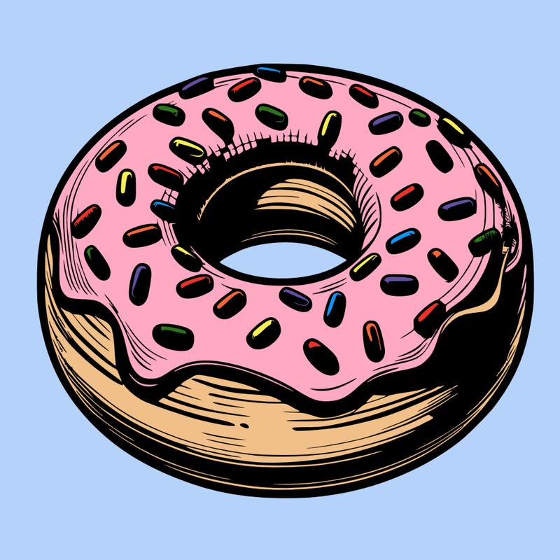 realistic donut